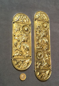 Pair of WT&S Brass Fingerplates