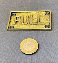 Brass Pull Plate NP446