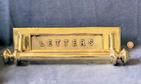 WT&S Huge Brass Letter Flap & Door Pull