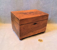 Walnut Block Tea Caddy