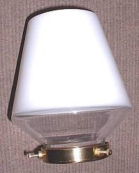 White & Clear Lamp Shade, 3 available S284