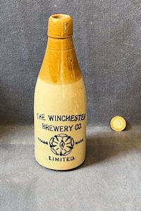 Winchester Brewery Stoneware Bottle, 2 available SJ308