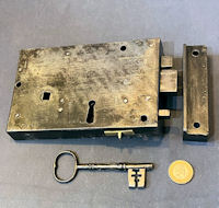 Wrought Iron Rim Lock RL1002