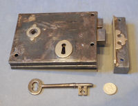 Wrought Iron Rim Lock RL607