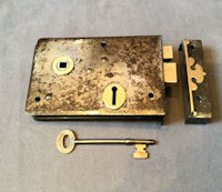 Wrought Iron Rim Lock RL644
