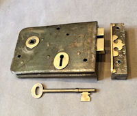 Wrought Iron Rim Lock RL709