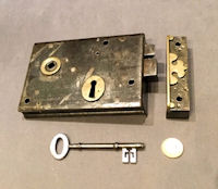 Wrought Iron Rim Lock RL714 
