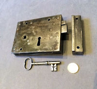 Wrought Iron Rim Lock RL773