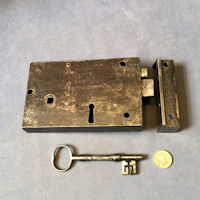 Wrought Iron Rim Lock RL809
