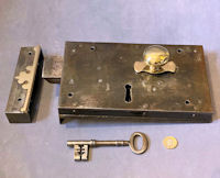Wrought Iron Rim Lock RL853