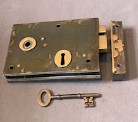 Wrought Iron Rim Lock RL924