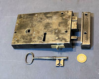 Wrought Iron Rim Lock RL960