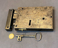 Wrought Iron Rim Lock RL962