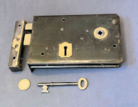 Wrought Iron Rim Lock RL984