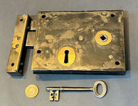 Wrought Iron Rim Lock RL985