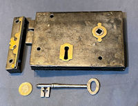 Wrought Iron Rim Lock RL988