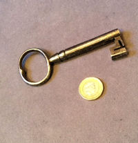 Wrought Iron Strongbox Key K110 