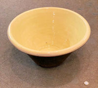 Yellow Glazed Slipware Bread Pan
