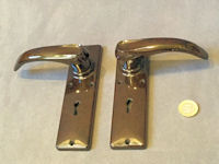 Bakelite Lever Door Handles, 2 pairs available