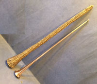 Copper Coaching Horn in Basket Case CH6