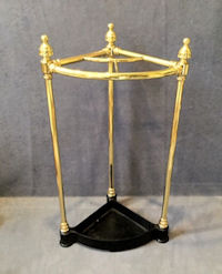 Corner Brass Umbrella Stand