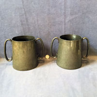 Pair of Pewter Loving Cups P2